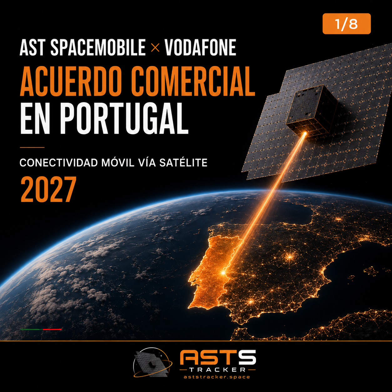 Anuncio comercial: Vodafone Portugal y Satellite Connect Europe / AST SpaceMobile